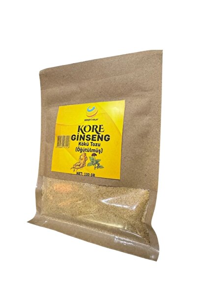 Herşeyi Kolay Orjnal Ginseng Kökü Tozu Öğütülmüş Kırmızı Kore Ginsengi 100gr Gerçek Saf Ginseng Panax,