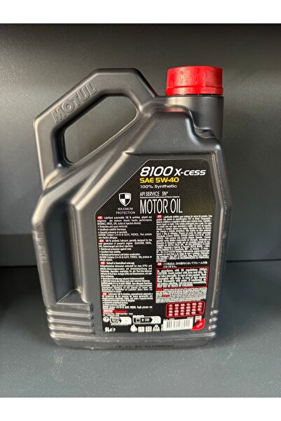 Motul 8100 X-cess 5w-40 %100 Sentetik 5 Litre Araç Yağı - 1.Sınıf Kalite