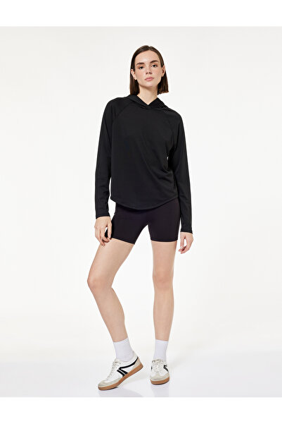 Koton Long Sleeve Hooded Oversize Sports Sweatshirt