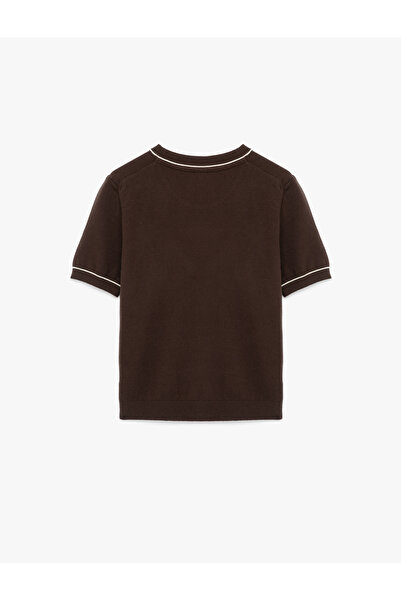 Koton Плетен кафяв дамски пуловер 6Wak90254Ht