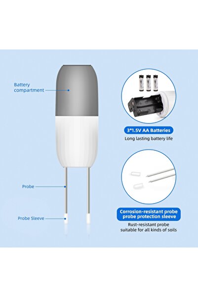 OEM Smart Soil Temperature and Humidity Sensor, Wi-Fi, Tuya/Smart Life App
