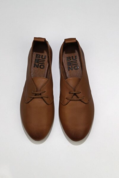 Bueno Shoes Balerini plati de dama din piele maro 01wj2123