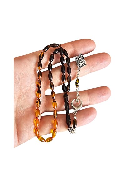 LEBLEBİ TESBİH Ufak - Small Size Fire Amber Prayer Beads Lt1439