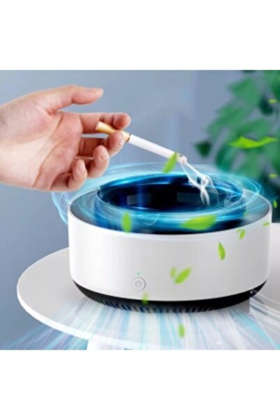 Razo Electric ashtray with suction, White