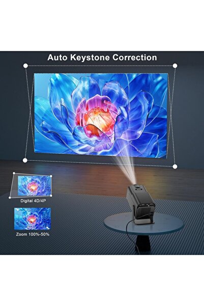 Generic Salange HY320PRO Max Smart Projector – 1080P Native (4K Support), 20000 Lumen, WiFi & Bluetooth