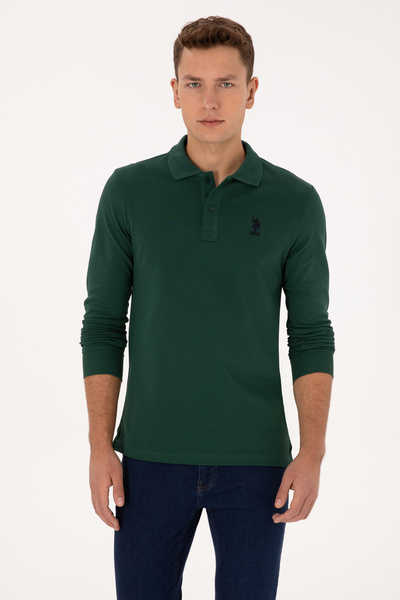 U.S. Polo Assn. Men's Dark Green Basic Sweatshirt 50317510-Vr079