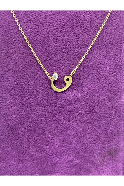 Adieu Silver Vav Harfli Kolye 925 Gümüş