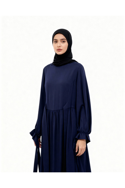 Destan Side Tie Silk Dress