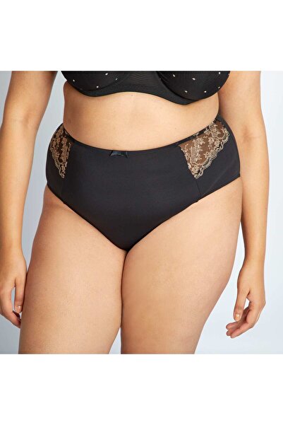 KİABİ Woven lace briefs black