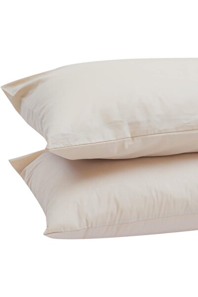 Hotel Linen Klub Diarco 100% Percale Cotton Pillowcase Set, 180 Thread Count, 2 Pieces, Standard 50×75 cm, Bronze