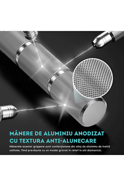 NARCIX FLEXOR FITNESS, otel inoxidabil, maner antialunecare – 50 kg