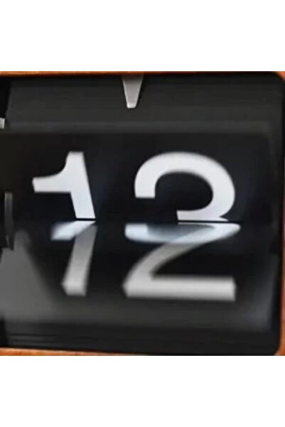 Generic Modern Metal Frame Flip Clock, Quartz Movement, Home and Office Decor