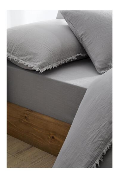 Özdilek Sofia Double Fitted Sheet Muslin Duvet Cover Set