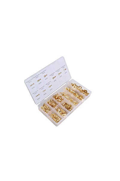 ASTA Electrical connector set, non-insulated, male-female, 450 pieces, copper,