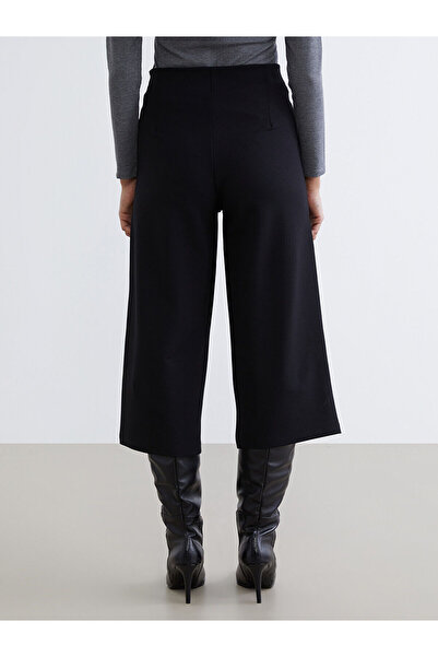 LC Waikiki Vizyon New Season Wide Leg Women's Trousers with Zipper at the Waist