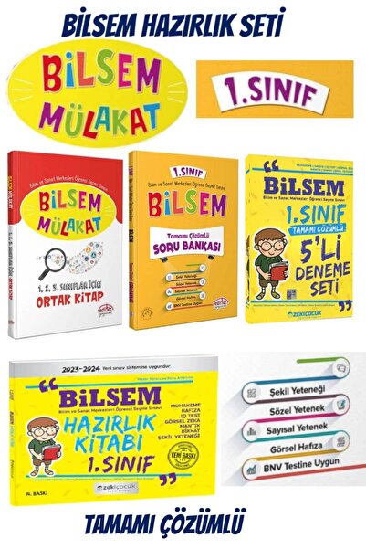 Editör Yayınevi Editör Yayınları 1. Sınıf Bilsem Mülakat Kitabı+Bilsem Soru B...