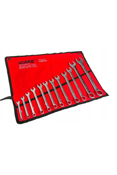 VERKE Combination wrench set, 6-32 mm, 12 pieces, chrome-vanadium,