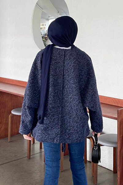 lamelif Tie-Up Kimono Navy Blue