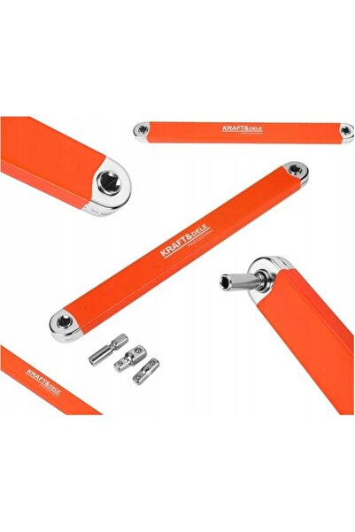 Kraft Ratchet wrench extension, 39cm, 70Nm, adapters 1/4, 3/8, 1/2,
