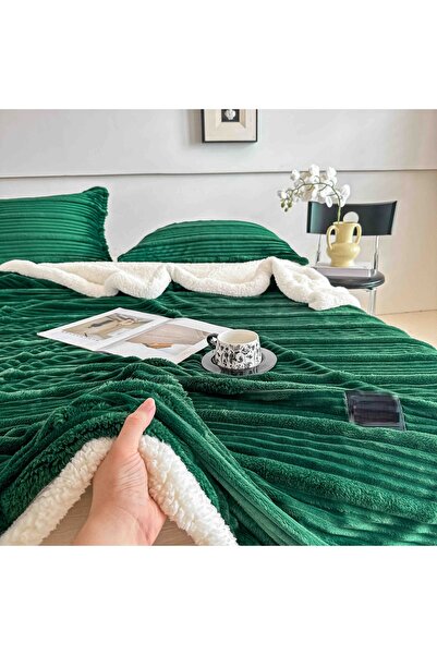 CHIRASO Cocolino CHIRASO Blanket Set, With Zipper, with Fur Inside, 200x230cm and 2 Pillowcases 50x70cm