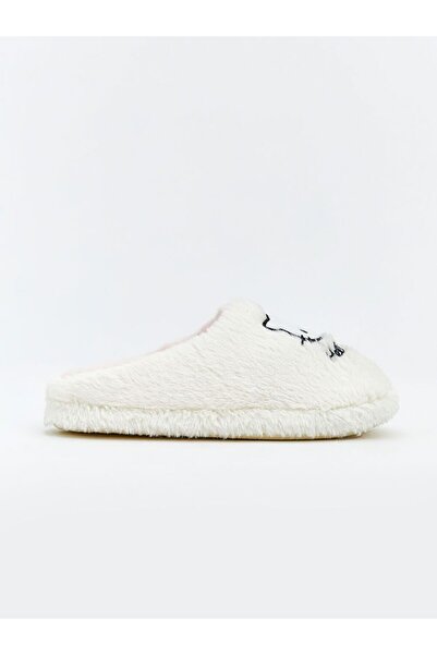 LC Waikiki Lcw Steps Hello Kitty Embroidered Girls' Plush House Slippers