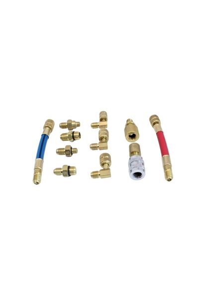 SATRA Set de 11 adaptoare pentru aerul conditionat, R12-R134A,