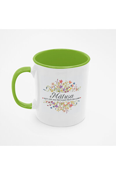 AFFIX THE DIFFERENT PERSPECTIVE Cana alba personalizata interior si maner ver...