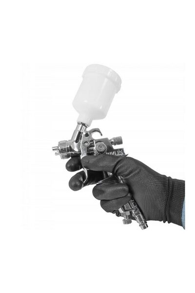 VERKE Πιστόλι βαφής ρετούς, ακροφύσιο 0,8 mm, 125 ml, προσαρμογή 1/4'',