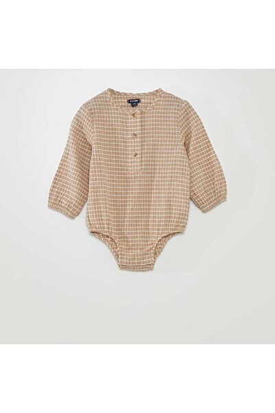 KİABİ Long-sleeved bodysuit BEIGE