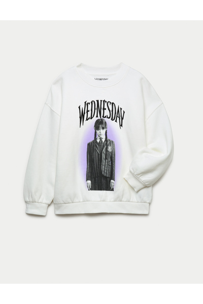 Marks & Spencer Wednesday Baskılı Sweatshirt (6‑16 Yaş)