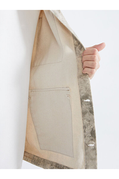 LC Waikiki Ανδρικό πουκάμισο με μακρυμάνικο γκαμπαρντίνι Vizyon New Season Comfortable Fit