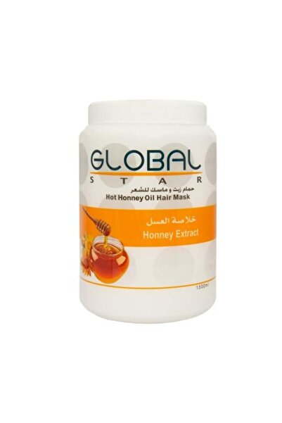 Globalstar قناع وزيت للشعر 1500 مل - بالعسل