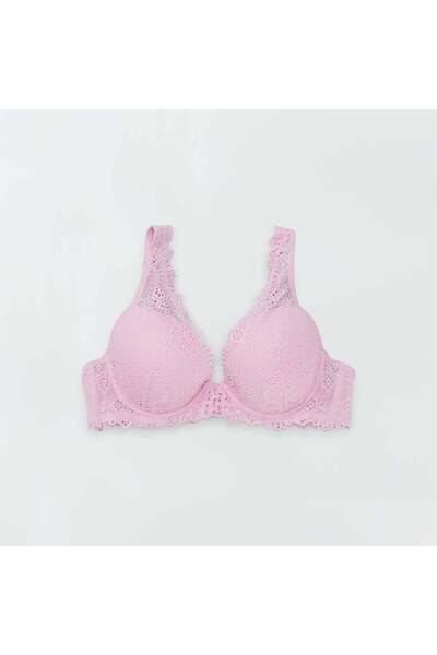 KİABİ حمالة صدر دانتيل لكؤوس D و E باللون الأرجواني