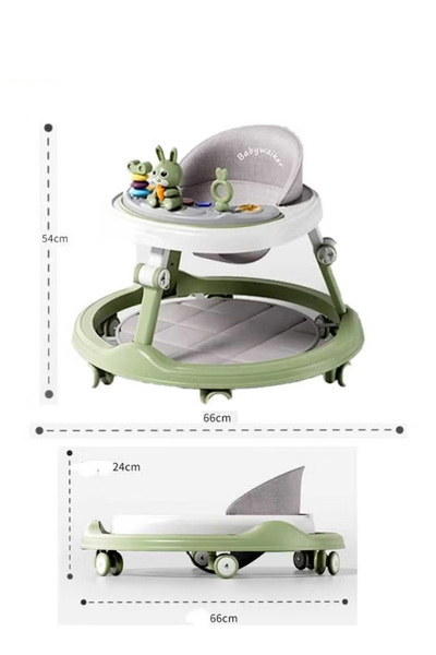 Generic Baby walker, foldable, height adjustable, suitable for boys and girls aged 7-18 months