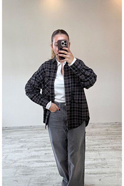 BeeYouStudio Ekose/Kareli Oversize Gömlek