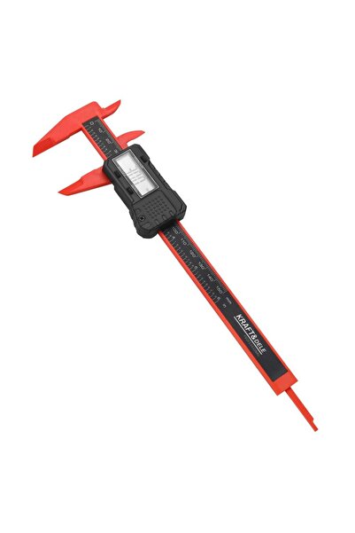 Kraft Subler electronic cu afisaj LCD, 0 - 150 mm, rosu,