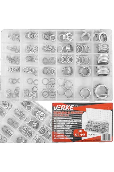 VERKE Set saibe aluminiu, 300 elemente,