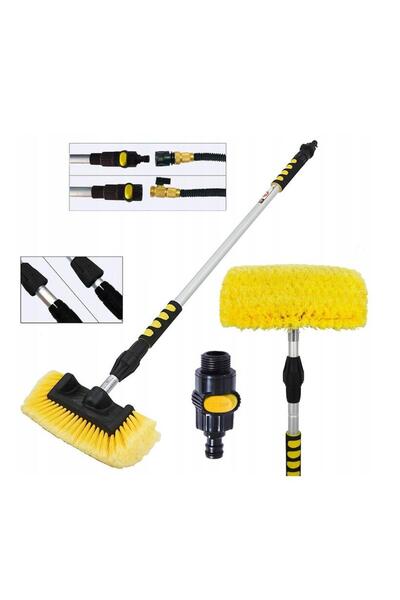VERKE Telescopic brush for cleaning and washing cars, 94-156 cm,