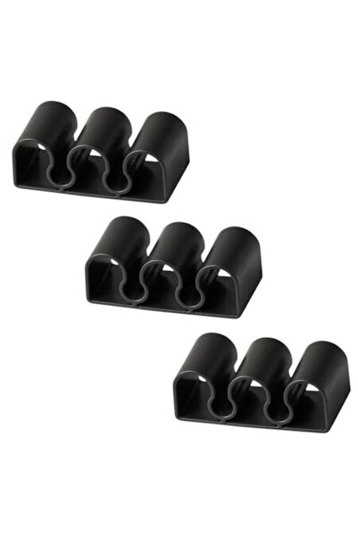 OEM Cable organizer holder for charging cables, set of 3, adhesive, black