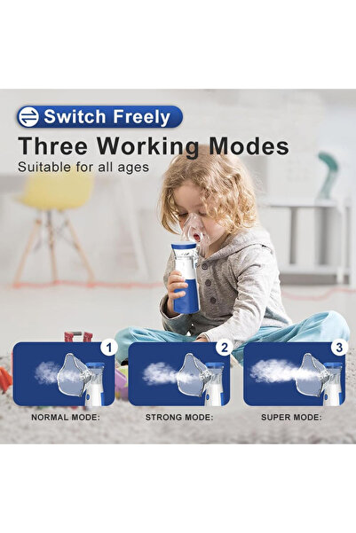 Primo Plus Cold mist steam inhaler, small portable ultrasonic quiet inhalation kit