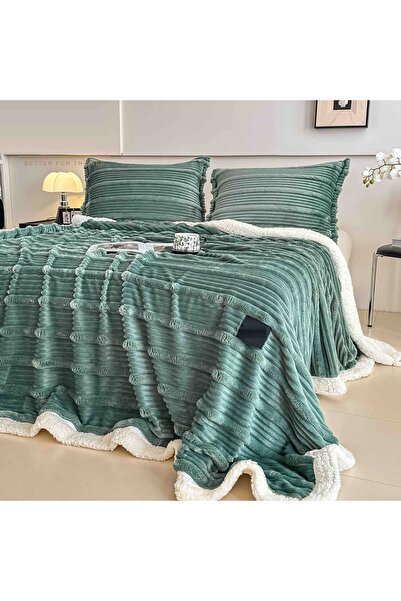 CHIRASO Cocolino CHIRASO Blanket Set, With Zipper, with Fur Inside, 200x230cm and 2 Pillowcases 50x70cm