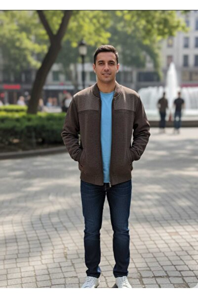 COLORBAR Güncüoğlu Steel Knitting Anti-Pilling Men's Cardigan with Inner Lining