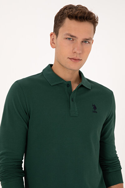 U.S. Polo Assn. Men's Dark Green Basic Sweatshirt 50317510-Vr079