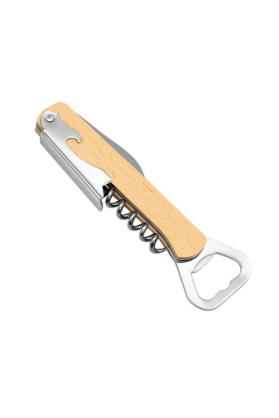 Dorasan Ahşap Paslanmaz Çelik Tirbuşon Açacak