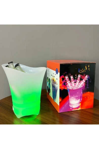 Razo LED Ice Bucket with Bluetooth Speaker – Multicolor Lighting, USB Rechargeable, for Wine, Beer or C