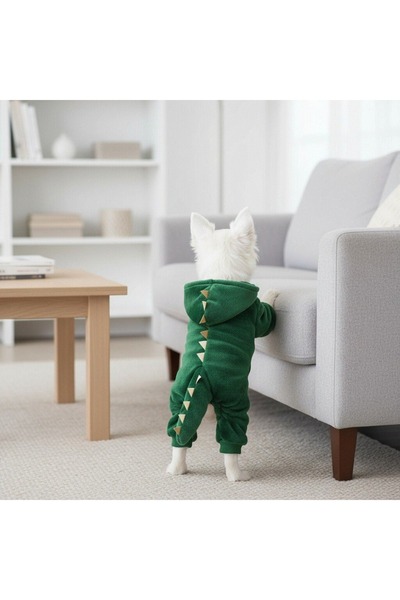 OEM Costumaș de Dinozaur cu glugă, pentru animale de companie mici și mijloci...