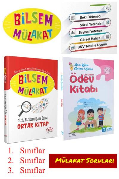 Editör Yayınevi Editör Yayınları 1. Sınıf Bilsem Mülakat Kitabı+Giriş Yayınla...
