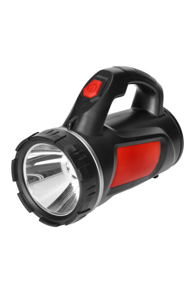 Orno LED Flashlight, Orno, 3W + COB 1W, 1200 mAh Battery, Black/Red