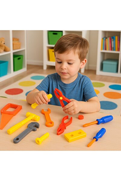 NUNU El Becerilerini Destekleyen Oyuncak Alet Seti-Küçük Ustalar İçin Renkli ...
