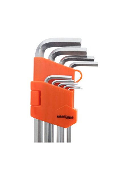 Kraft Hexagonal Allen key set, 1.5 - 10 mm, 9 elements,